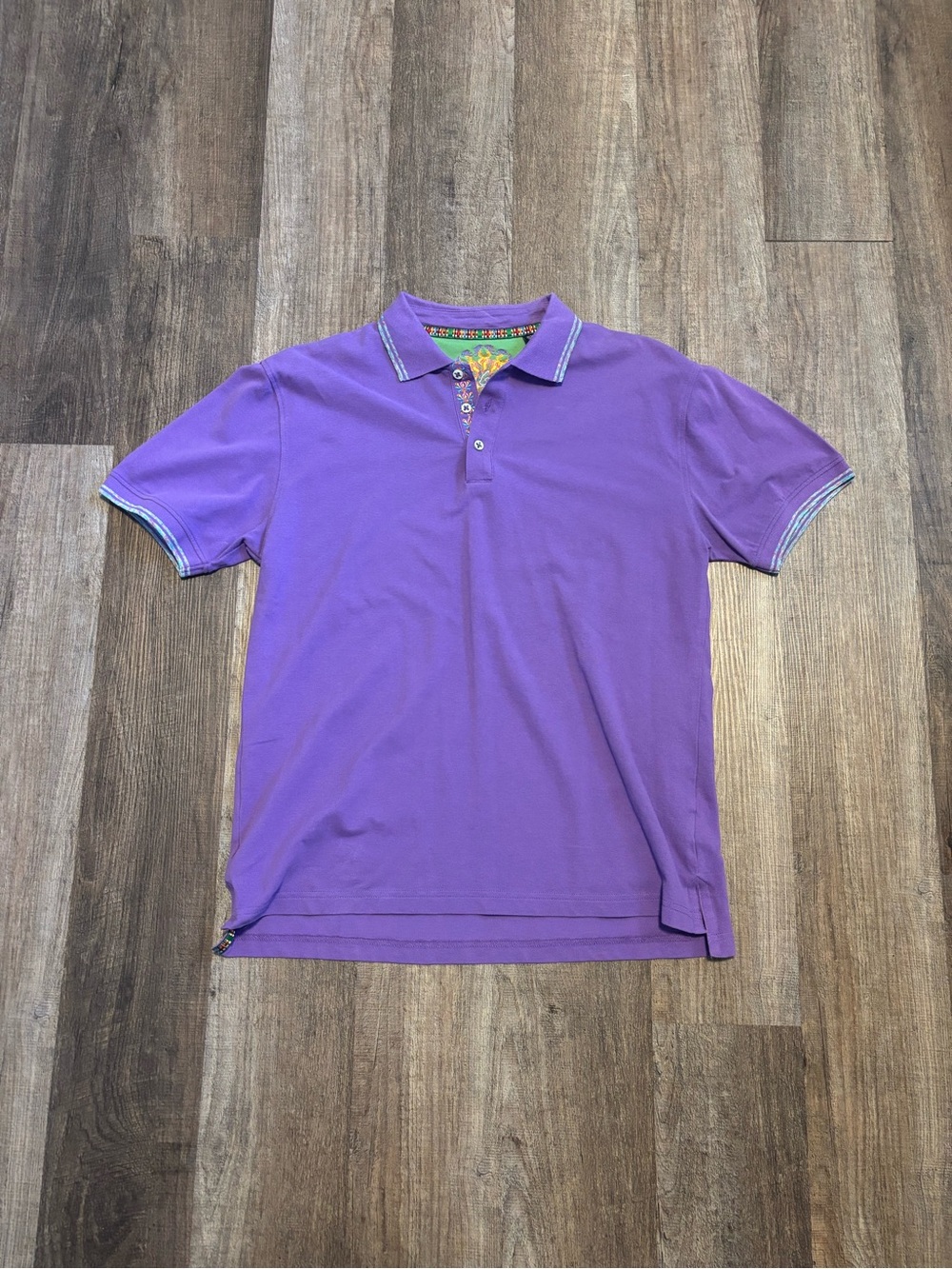Men's Robert Graham Purple Polo Shirt